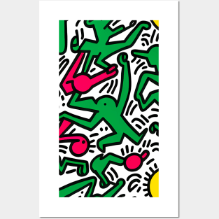 Weird Aliens - Graffiti Abstract Art Posters and Art